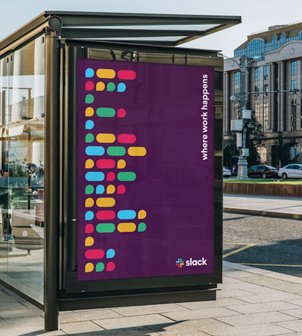 슬랙은 초창기 옥외광고 등을 통해 테크 커뮤니티에서 인지도를 구축했다
