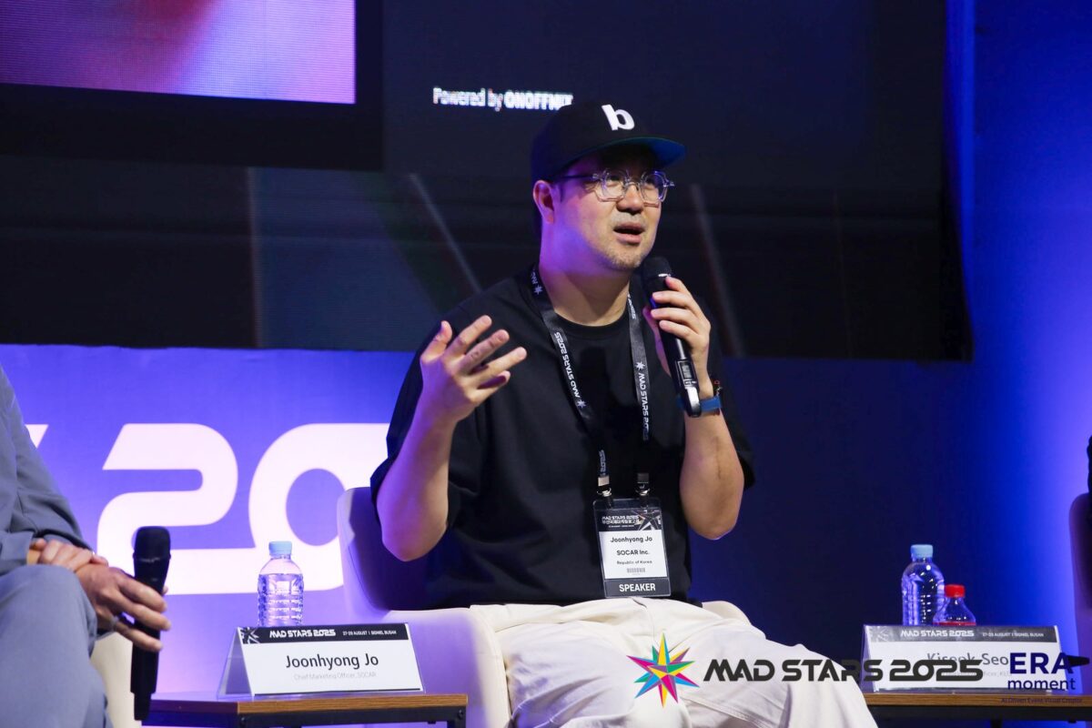 조준형 쏘카 CMO는 요즘 소비자를 관통하는 정서는 인정 욕구라며 이를 브랜드가 충족시켜줄 수 있어야 한다고 전했다(사진=부산국제마케팅광고제)